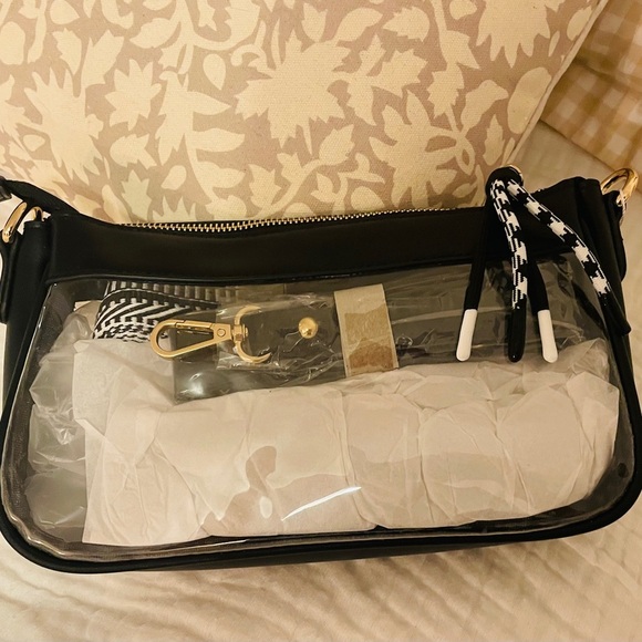 NWT Shiraleah clear‎ spectator Crossbody Bag with two Straps in protective bag - Picture 1 of 8